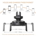 kenu airframe qi wireless charging car vent mount