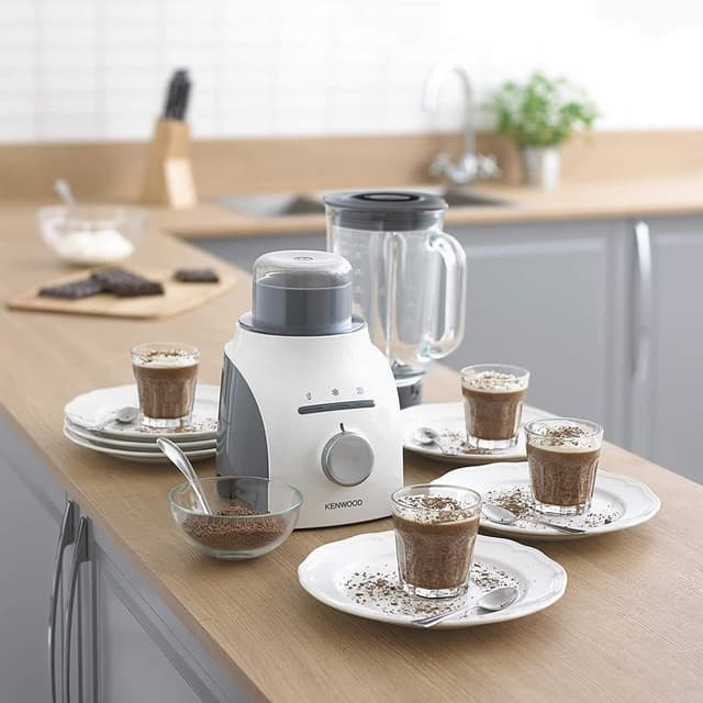 خلاط kenwood مع مطحنة ، ابيض – 800 واط كفاءة عالية -  - BLP605WH