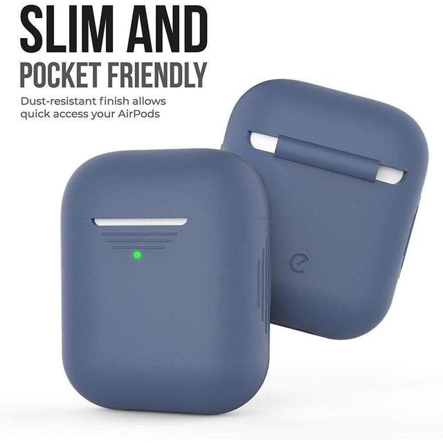 كفر سماعات ايربود أزرق KeyBudz - PodSkinz 2G - AirPods 1 & 2 Case - Cobalt Blue - SW1hZ2U6NTcxMjE=