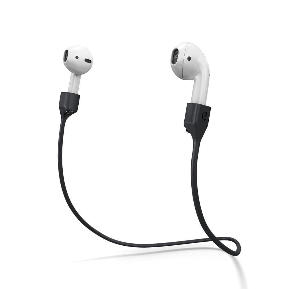 keybudz podstrapz strap for airpods generation 1 and 2 black