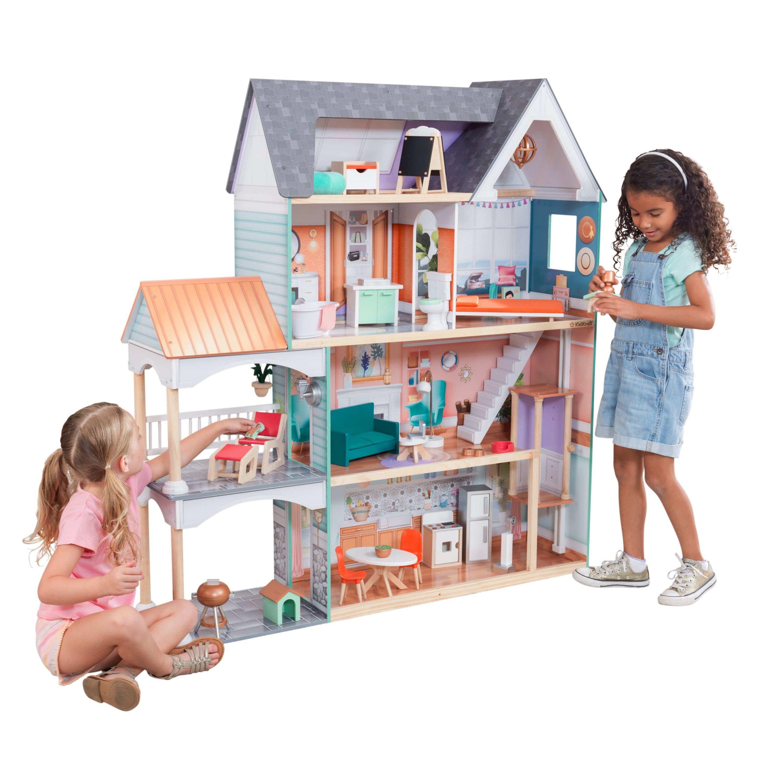 KidKraft dahlia mansion dollhouse with ez kraft assembly™