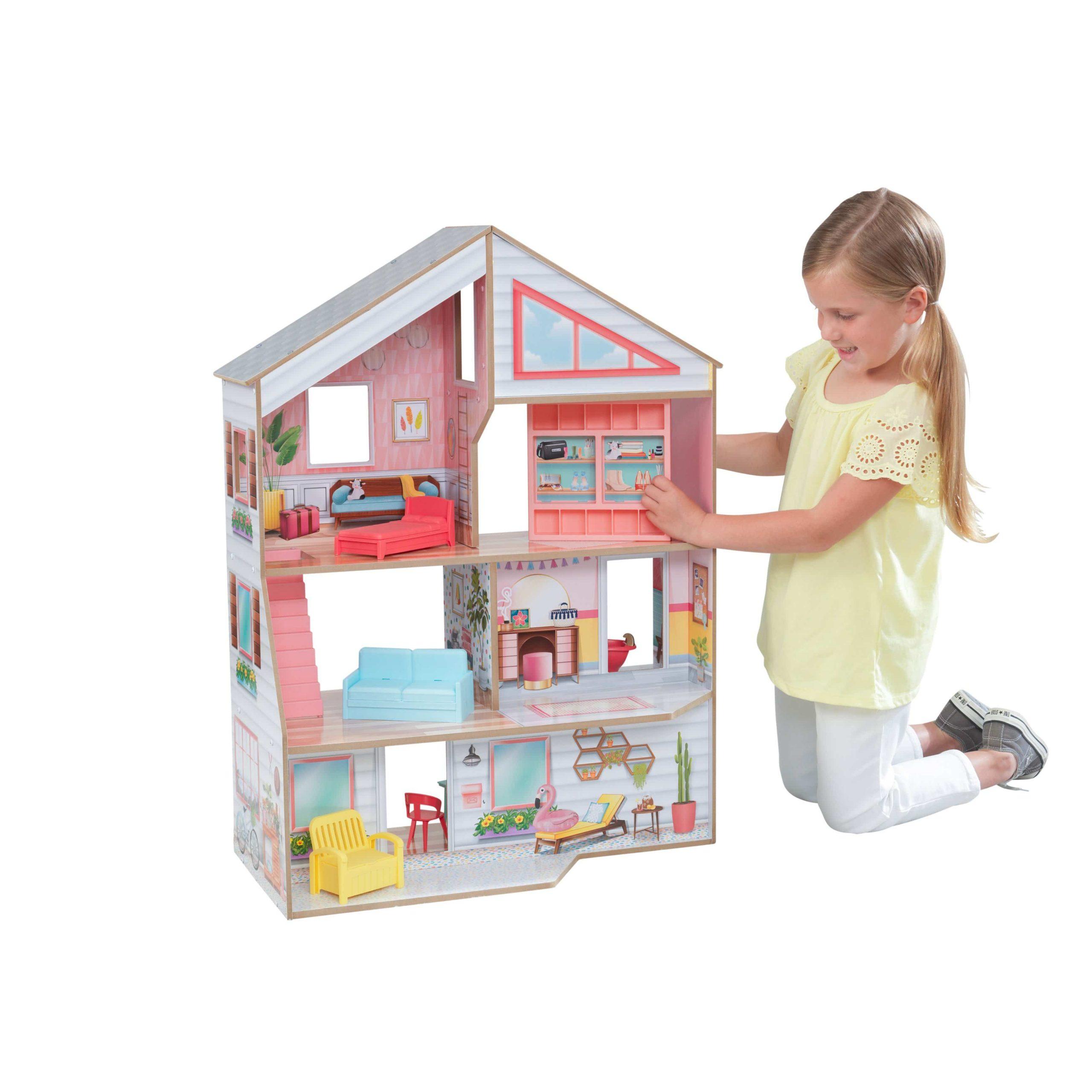 لعبة بيت الدمى المزدوج KidKraft - Charlie Dollhouse