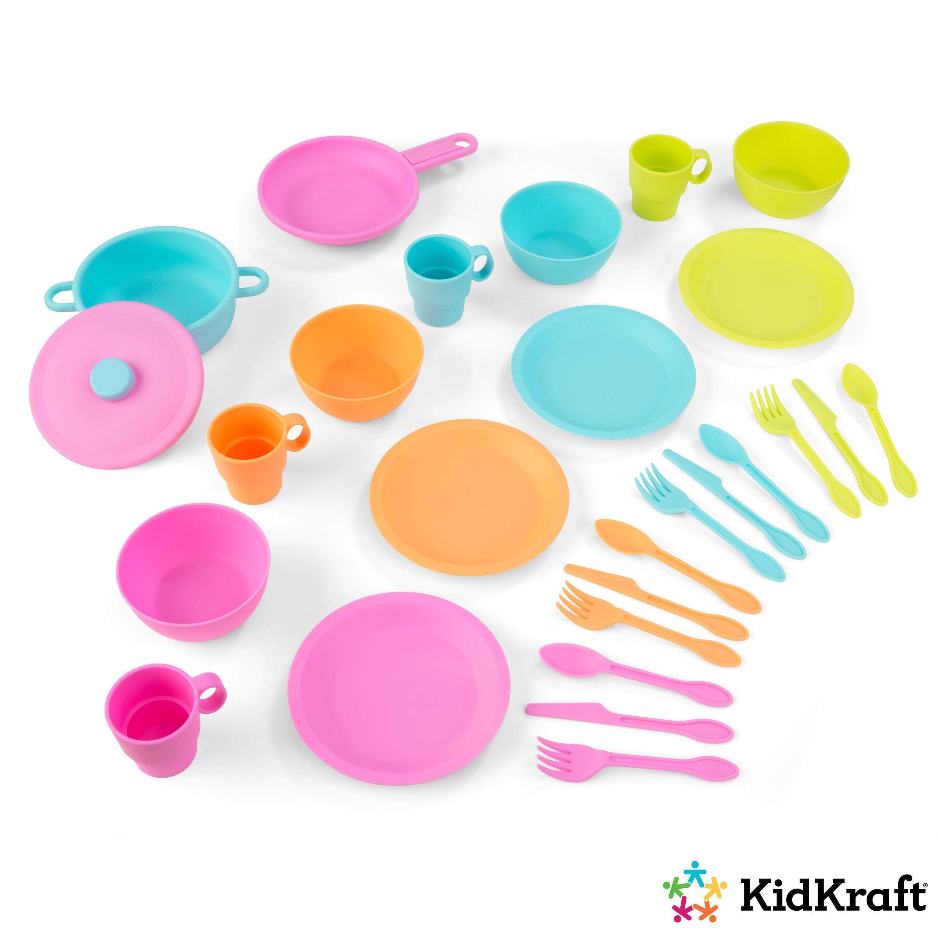 kidkraft 27 piece bright cookware set