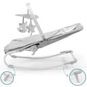 كرسي استرخاء اطفال 3 اوضاع اهتزاز رمادي كيندر كرافت kinderkraft Grey 3 Vibration Modes Reclining Chair Felio Stone