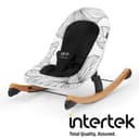 كرسي اطفال نوم أسود و أبيض كيندر كرافت Kinderkraft Black White Bouncer Finio