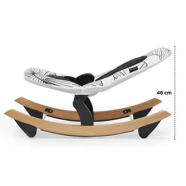 كرسي اطفال نوم أسود و أبيض كيندر كرافت Kinderkraft Black White Bouncer Finio