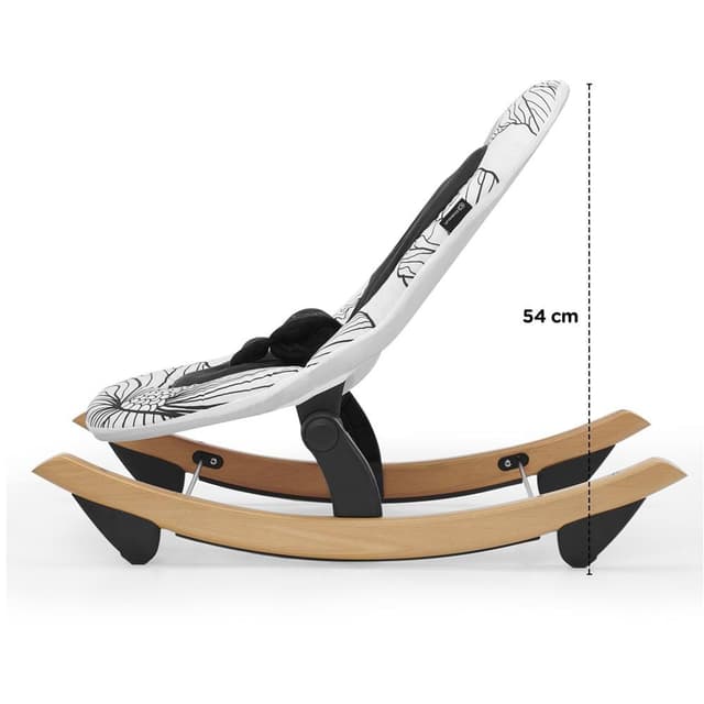 كرسي اطفال نوم أسود و أبيض كيندر كرافت Kinderkraft Black White Bouncer Finio