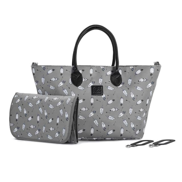 kinderkraft bag mommy bag grey