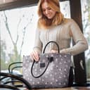 kinderkraft bag mommy bag grey