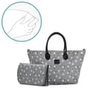 kinderkraft bag mommy bag grey