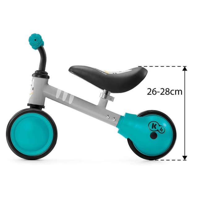 سيكل اطفال ثلاث كفرات لون تركواز كيندر كرافت kinderkraft Turquoise Mini Balance Bike Cutie