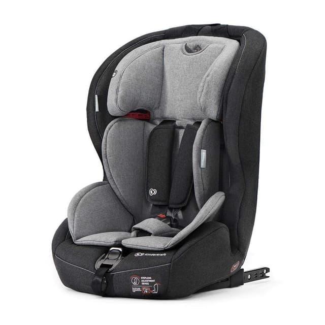 kinderkraft car seat safety fix black gray with isofix system