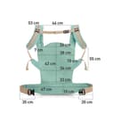 حمالة اطفال من سنتين حتى ثلاث سنوات رمادية كيندر كرافت kinderkraft From Two To Three Years Grey Baby Carrier Nino