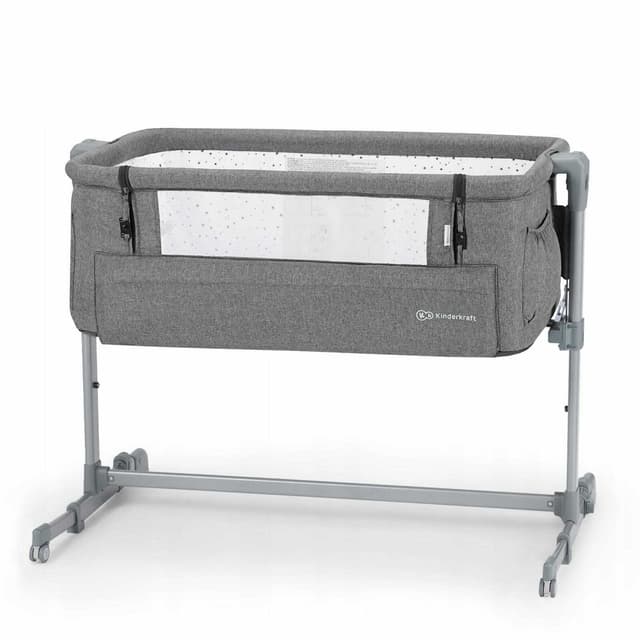 kinderkraft baby cot neste grey melange