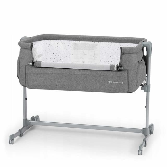 kinderkraft baby cot neste grey melange