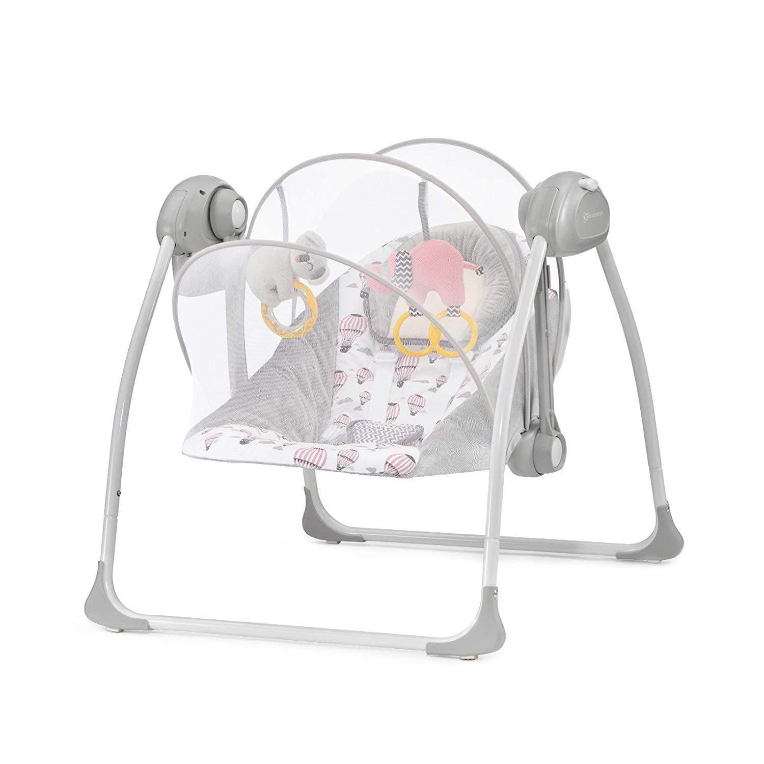 kinderkraft baby rocker flo pink