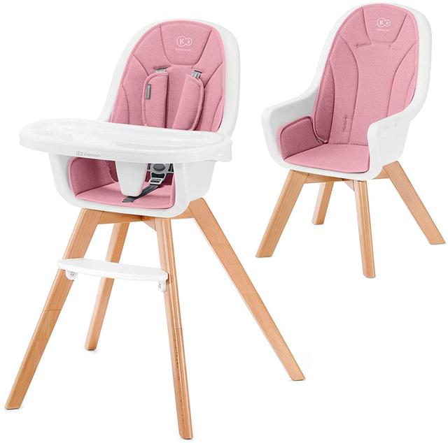kinderkraft high chair 2in1 tixi pink