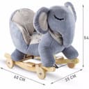 المقعد المتنقل على شكل فيل - رمادي Kinderkraft