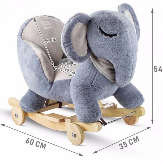 المقعد المتنقل على شكل فيل - رمادي Kinderkraft