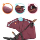 kinderkraft pushchair grande lx burgundy