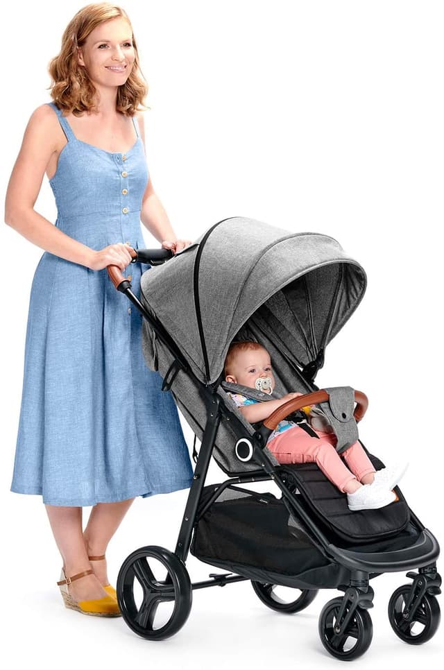 kinderkraft pushchair grande gray