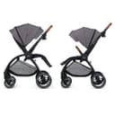 kinderkraft pushchair evolution cocoon 2in1 platinum grey