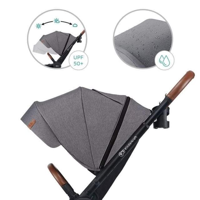 kinderkraft pushchair evolution cocoon 2in1 platinum grey