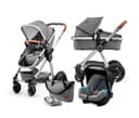kinderkraft multipurpose carriage 3in1 veo grey