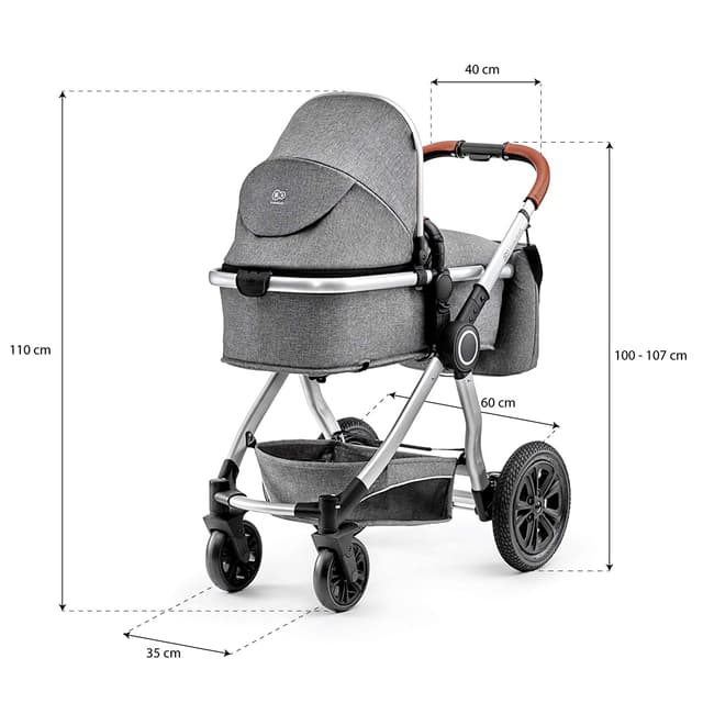 kinderkraft multipurpose carriage 3in1 veo grey