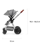 kinderkraft multipurpose carriage 3in1 veo grey