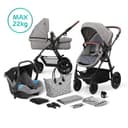 kinderkraft multipurpose carriage 3in1 xmoov grey