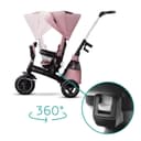 kinderkraft tricycle easytwist mauvelous pink