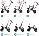 kinderkraft tricycle aveo pink