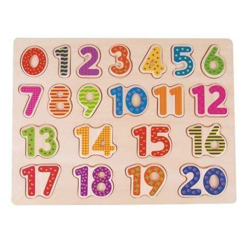 لوحة الارقام للاطفال خشب ليلين Lelin Wood Number Board