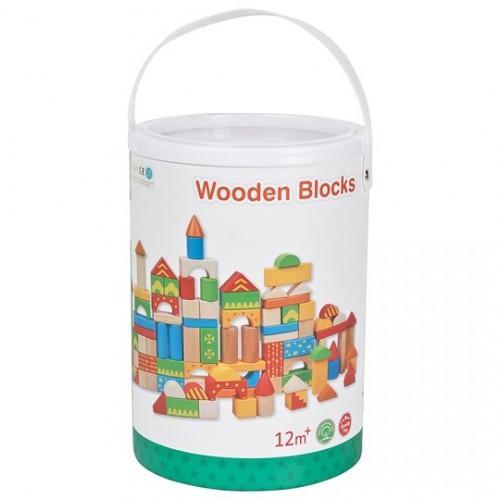 Lelin wooden blocks 100pcs