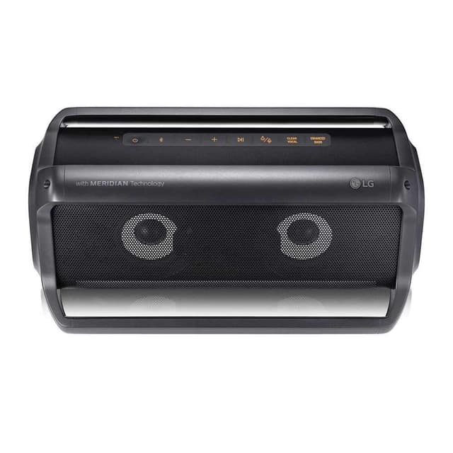 lg pk7 xboom go water resistant wireless bluetooth party speaker black