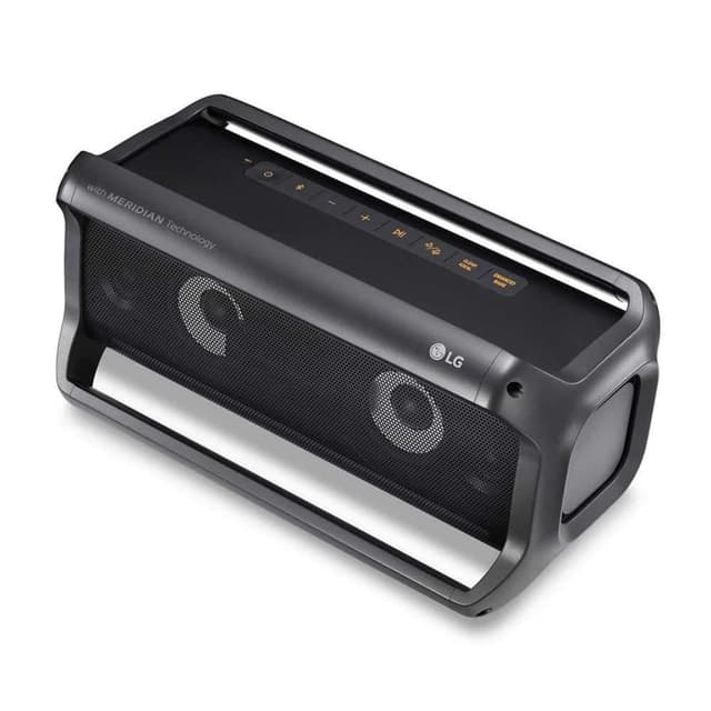 lg pk7 xboom go water resistant wireless bluetooth party speaker black