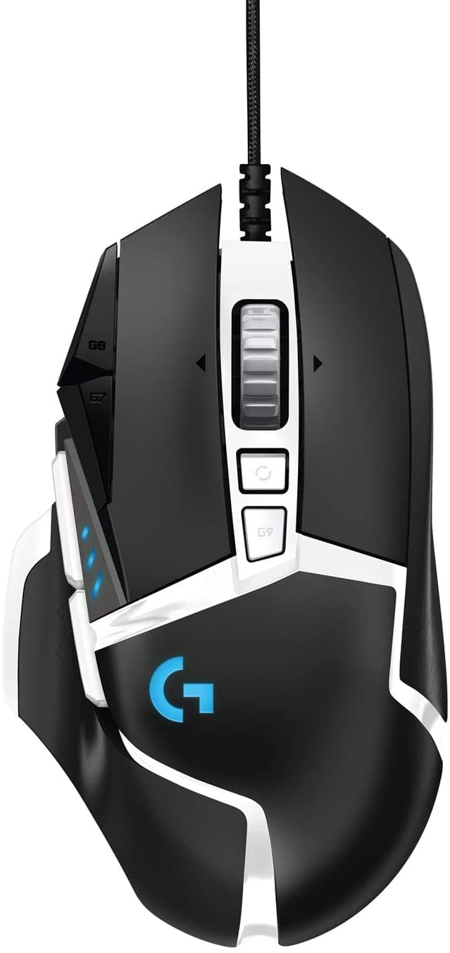 ماوس غمينغ سلكي مع اضاءة اسود لوجيتيك LOGITECH - G502 Hero High