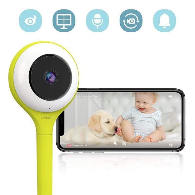 lollipop hd wifi video baby monitor pistachio