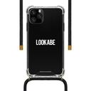 lookabe necklace clear case black cord iphone 11 pro
