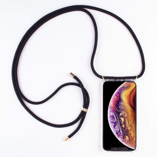 lookabe necklace clear case black cord iphone 11 pro