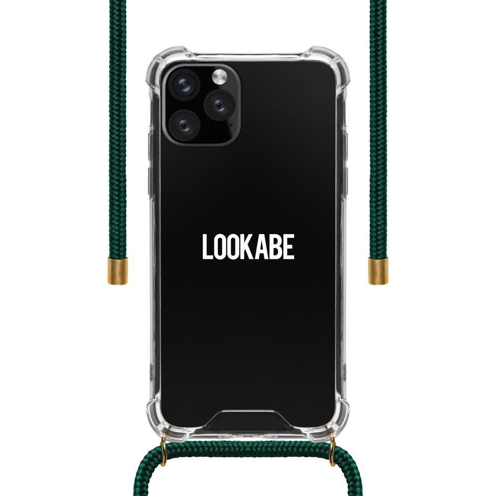lookabe necklace clear case green cord iphone 11 pro