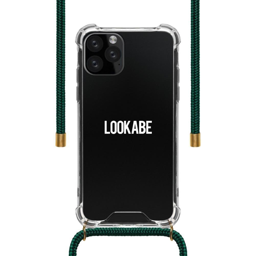 lookabe necklace clear case green cord iphone 11 pro max