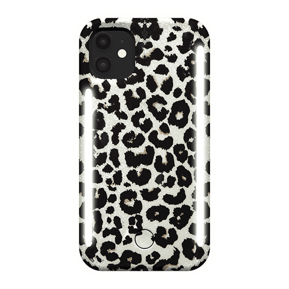 lumee duo case for iphone 11 leopard glitter