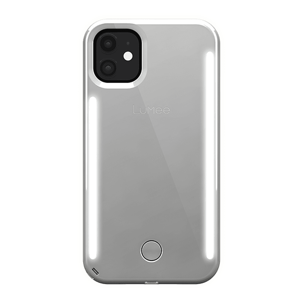 lumee duo case for iphone 11 mirror silver