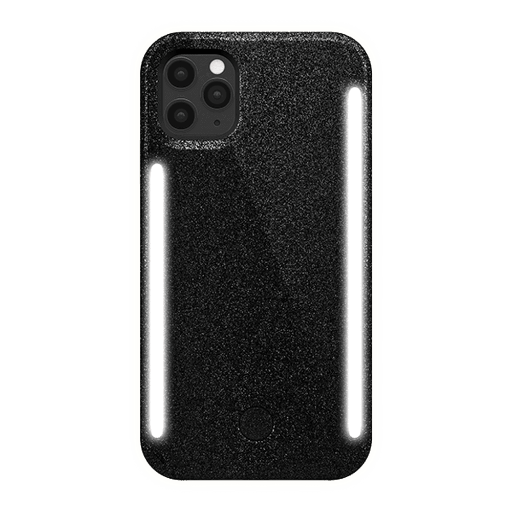 lumee duo case for iphone 11 pro black glitter