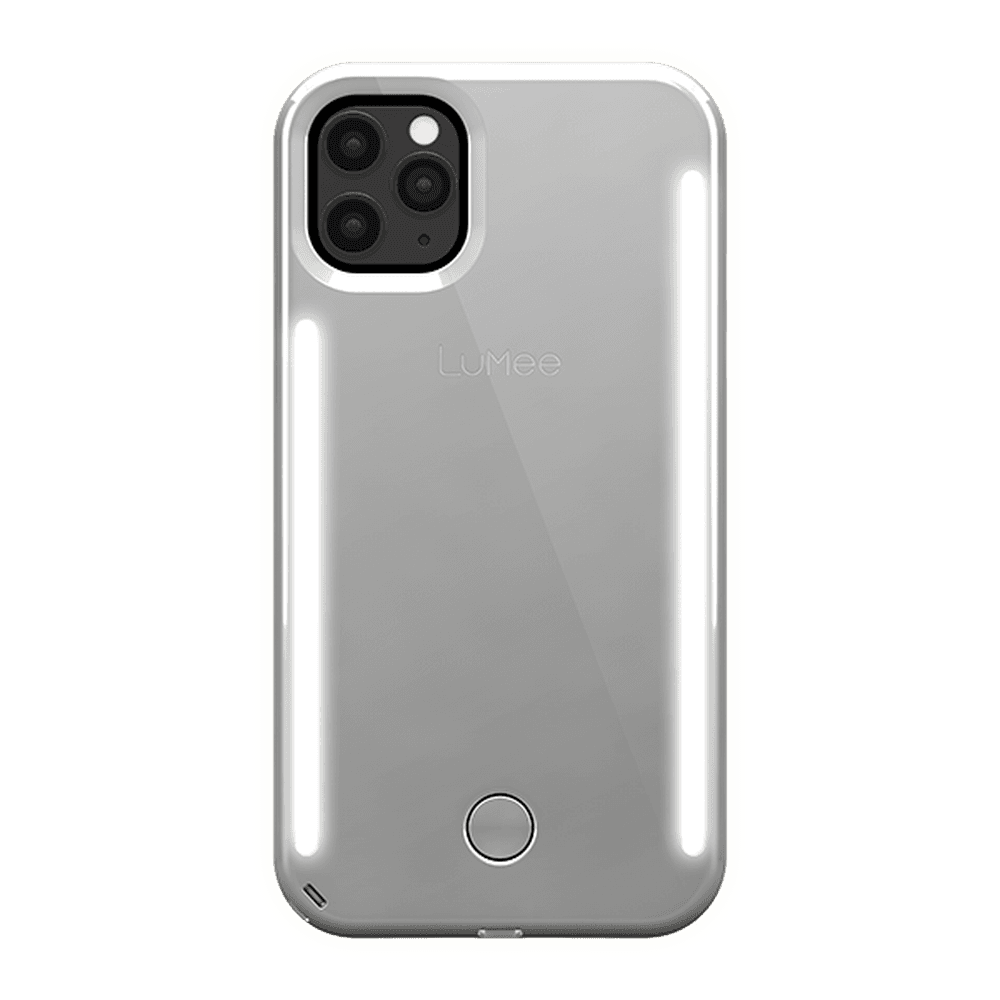 lumee duo case for iphone 11 pro max mirror silver