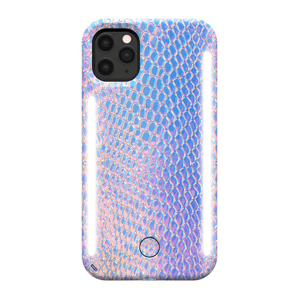 كفر موبايل مع إضاءة أمامية وخلفية Lumee - Duo Case for iPhone 11 Pro Max - ألوان حورية البحر