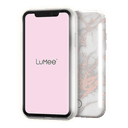 كفر موبايل مع إضاءة أمامية وخلفية Lumee - Duo Case for iPhone 11 Pro Max - رخامي أبيض ذهبي / وردي - SW1hZ2U6NTczNjg=
