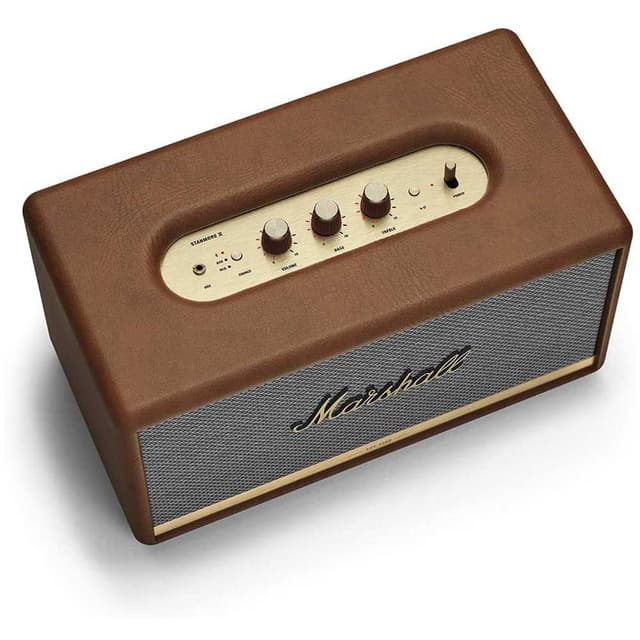 marshall stanmore ii wireless stereo speaker brown